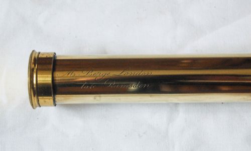 fig 3. Three Draw Telescope by Matthew Berge (Late Ramsden) owned by Horatio Stewart 95th Rifles