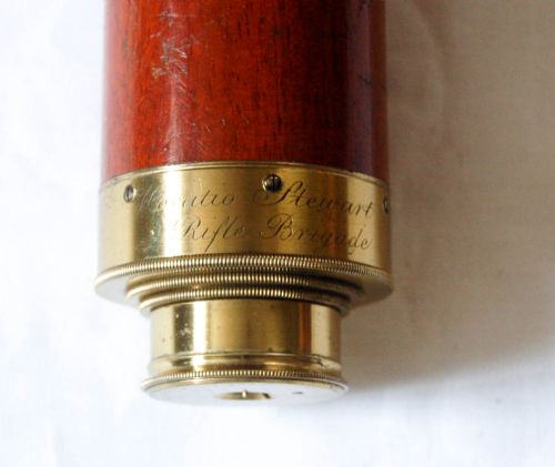 fig 4. Three Draw Telescope by Matthew Berge (Late Ramsden) owned by Horatio Stewart 95th Rifles