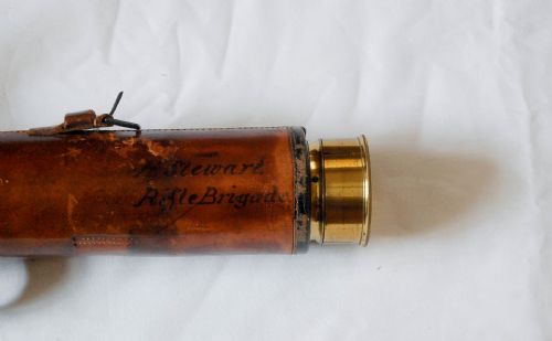 fig 5. Three Draw Telescope by Matthew Berge (Late Ramsden) owned by Horatio Stewart 95th Rifles