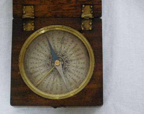 Late Eighteenth Century Cased Travelling Compass by Edward Penman, London