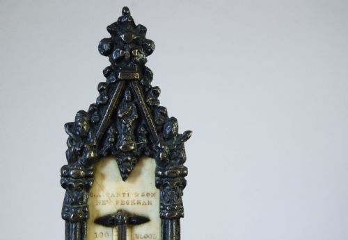 fig 2. Early Victorian Desk Thermometer by CA Canti & Son, New Peckham, London