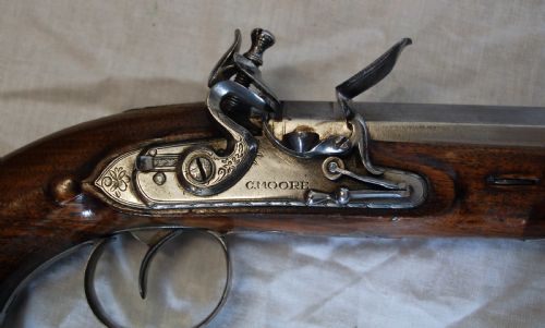 fig 4. Pair of Early Nineteenth Century Flintlock Duelling Pistols by Charles Moore London