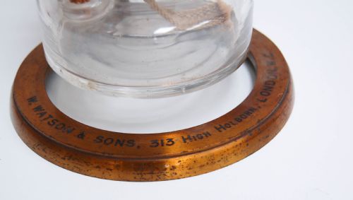 fig 1. Late Victorian Microscope Oil Lamp by W Watson & Sons, High Holborn, London