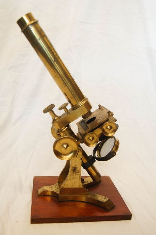 Victorian Cased Monocular Microscope by Watson & Son, 313 High Holborn, London.