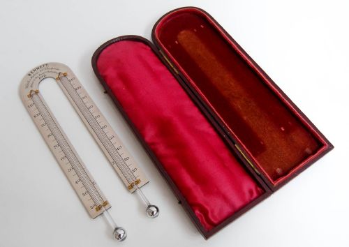 fig 5. Early Victorian Mason's Hygrometer or Wet & Dry Thermometer by Bennett of 65 Cheapside London