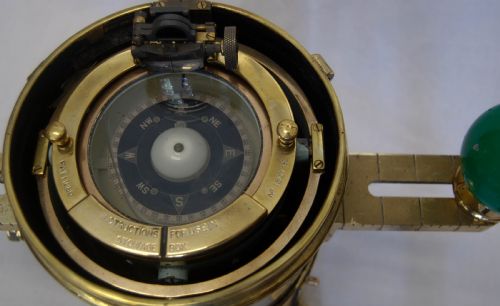 fig 6. World War Period Faithful Freddie Submarine Binnacle Compass