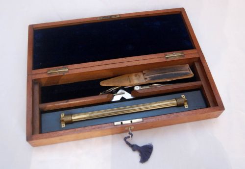fig 1. Victorian Drawing Instrument Set by Elliott Brothers London - Owned by Sir Hay Frederick Donaldson KCB