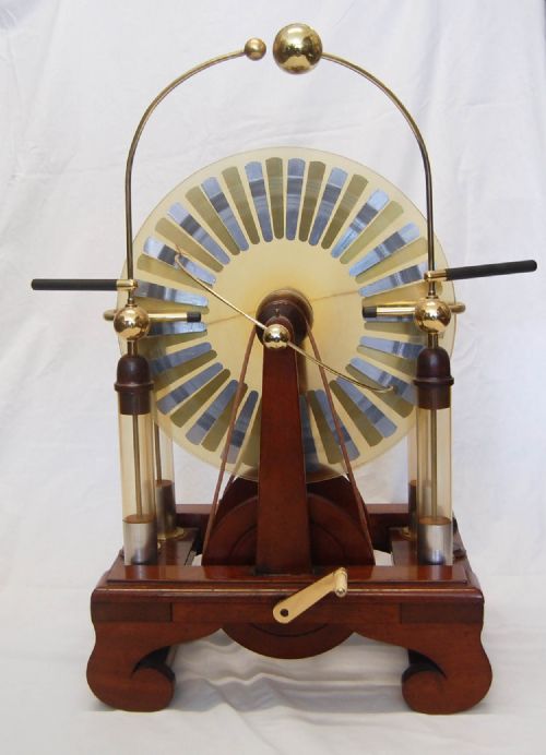 Late Victorian Largescale Wimshurst Machine with Four Leyden Jars