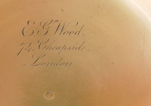 fig 4. Naudet Barometer on Stand Retailed by EG Wood Cheapside London - Formerly Edwin Banfield Collection