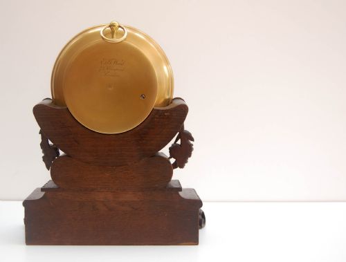 fig 5. Naudet Barometer on Stand Retailed by EG Wood Cheapside London - Formerly Edwin Banfield Collection