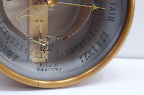fig 3. Victorian Bourdon Barometer by Jules Richard with Painted Glass Dial