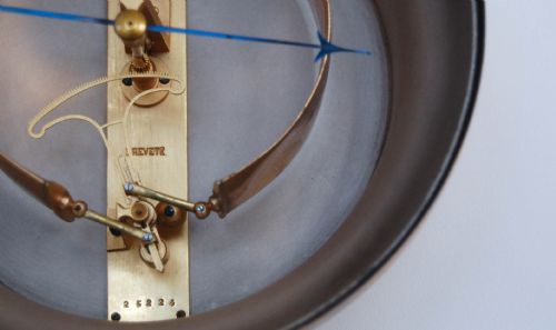 fig 5. Victorian Bourdon Barometer by Jules Richard with Painted Glass Dial