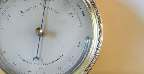 fig 1. Earliest Known Aneroid Barometer by Lucien Vidi - Serial Number 57