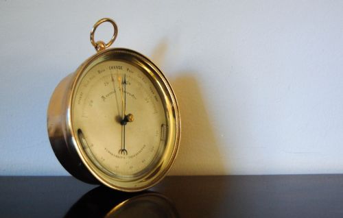 fig 2. Earliest Known Aneroid Barometer by Lucien Vidi - Serial Number 57