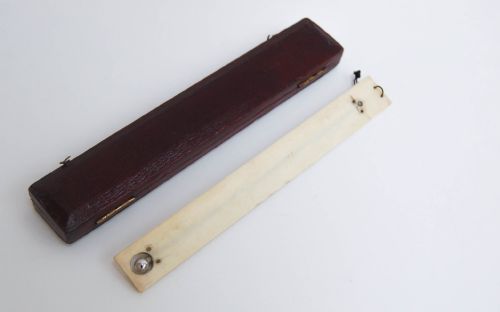 fig 1. William IV Leather Cased Travelling Thermometer by Alexander Adie & Son Edinburgh