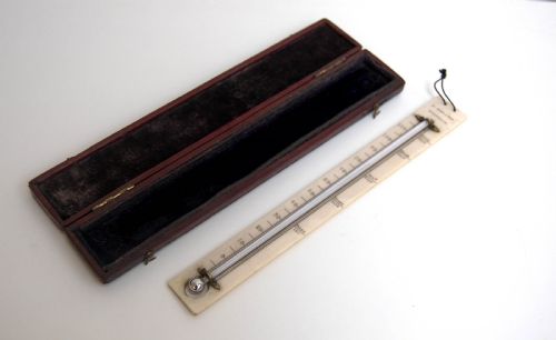 fig 2. William IV Leather Cased Travelling Thermometer by Alexander Adie & Son Edinburgh