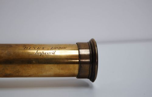 fig 2. Large Single Draw Marine Telescope by Edward Dixey, London