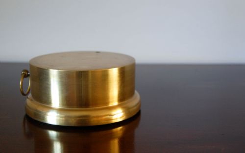fig 5. Early Lucien Vidi Brass Cased Aneroid Barometer Retailed by EJ Dent