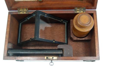 fig 5. Early Victorian Cased Maritime Artificial Horizon by George Dollond of London