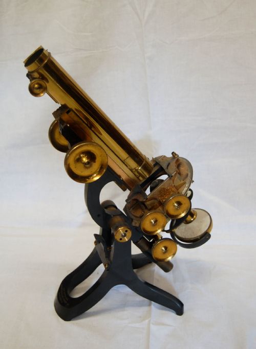 fig 2. Victorian Cased Challenge Model Microscope by Swift & Son, 81 Tottenham Court Road, London