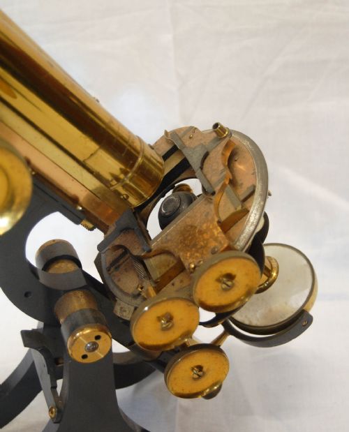 fig 3. Victorian Cased Challenge Model Microscope by Swift & Son, 81 Tottenham Court Road, London