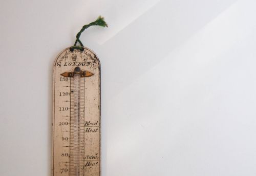 fig 1. William IV Morocce Leather Cased Travelling Thermometer by Troughton & Simms London
