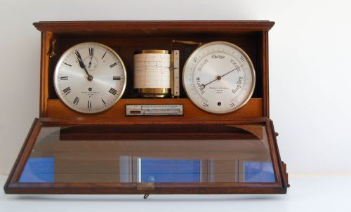 fig 1. Mid-Victorian Weather Station or Self Recording Aneroid Barometer by Negretti & Zambra