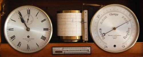 fig 2. Mid-Victorian Weather Station or Self Recording Aneroid Barometer by Negretti & Zambra