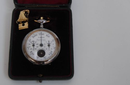 fig 5. Edwardian Cased Henri Chatelain Pedometer Retailed by Aitchison & Co