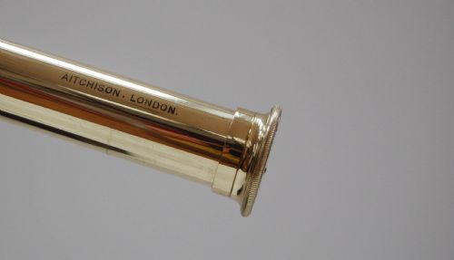 fig 2. Victorian Cased Portable Desktop Telescope on Stand by Aitchison London