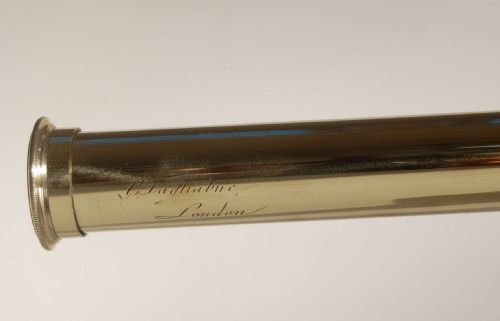 fig 1. George III Three Draw Telescope by Cesar Tagliabue London