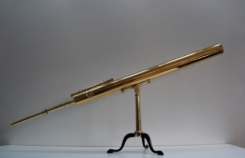 Large Cased Victorian Desk Top Astronomical Telescope by Newton & Co, Fleet Street
