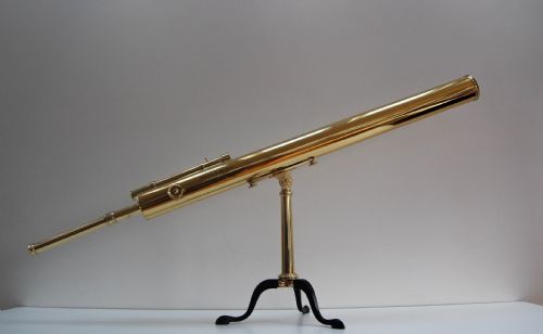 fig 1. Large Cased Victorian Desk Top Astronomical Telescope by Newton & Co, Fleet Street