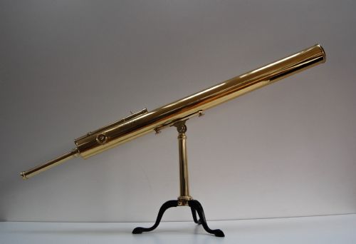 fig 2. Large Cased Victorian Desk Top Astronomical Telescope by Newton & Co, Fleet Street