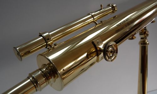 fig 5. Large Cased Victorian Desk Top Astronomical Telescope by Newton & Co, Fleet Street