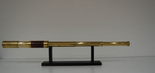 William IV Three Draw Telescope by Cox of Devonport - Reginald J Cheetham Collection