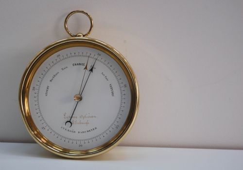 fig 1. Mid-Victorian Aneroid Barometer by Dubois & Casse for Lennie Opticians Edinburgh