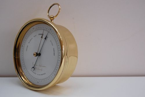fig 2. Mid-Victorian Aneroid Barometer by Dubois & Casse for Lennie Opticians Edinburgh