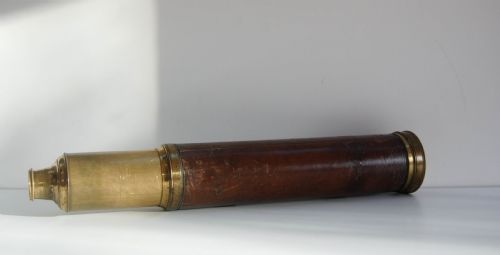 fig 1. George III Period Night Glass or Night Telescope by Thomas Jones of Charing Cross, London