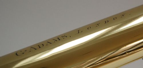 fig 4. Late Eighteenth Century Desktop Library Telescope by George Adams of Fleet Street