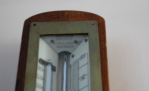 fig 2. Edwardian Mining Stick Barometer by Thomson Skinner & Hamilton of Glasgow
