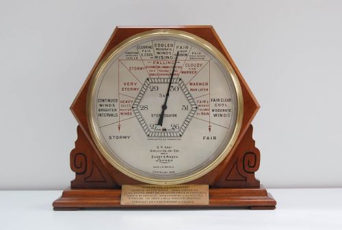 Art Deco Period Shop Display Stormoguide Aneroid Barometer by Short & Mason