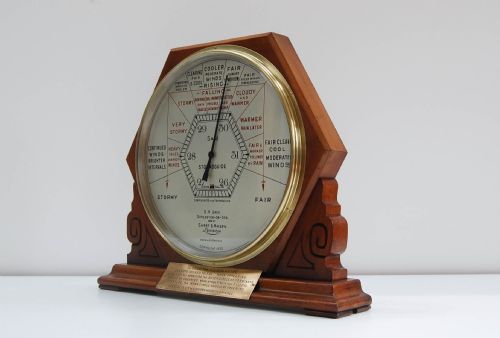 fig 4. Art Deco Period Shop Display Stormoguide Aneroid Barometer by Short & Mason