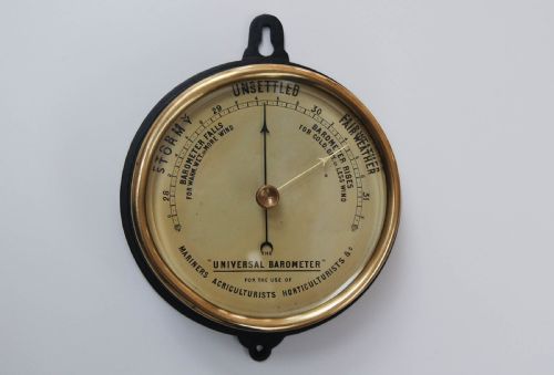 Victorian 'The Universal Barometer' for the Use of Mariners, Agriculturist, Horticulturists Etc.