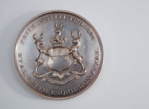 fig 1. Royal Scottish Society of Arts Keith Medal to John Reid FRSSA dated 1871