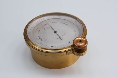 fig 2. Mid Victorian Surveyors Aneroid Barometer by EG Wood of Cheapside London