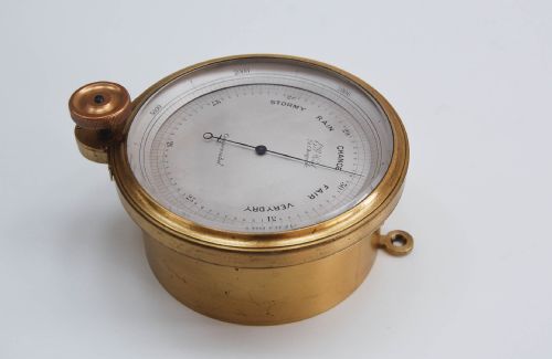 fig 4. Mid Victorian Surveyors Aneroid Barometer by EG Wood of Cheapside London
