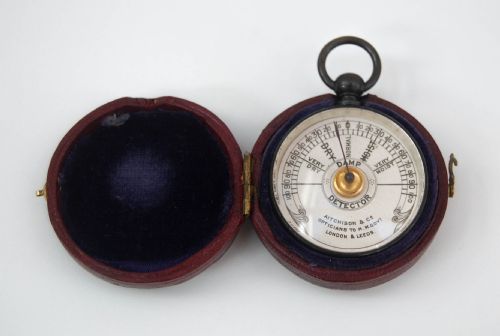 Edwardian Cased Pocket Damp Protector or Hygrometer by Aitchison & Co of London & Leeds