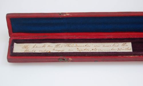 fig 4. Early Victorian Large Cased Meteorological Thermometer by Patrick Adie of London