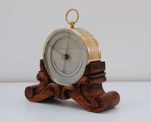 fig 3. Early Victorian Aneroid Barometer on Stand by Troughton & Simms & Engraved to George Sibley